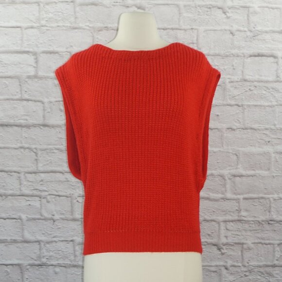 Vintage 70s DVF Diane Von Furstenberg Red Knit Sweater - Picture 6 of 10